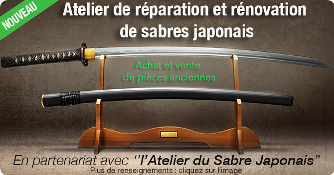 Atelier réparation rénovation sabre iaito wakizashi tanto japonais